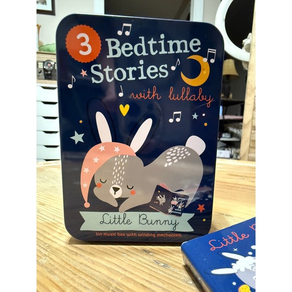 Other - Little Bunny Bedtime Stories‎ Tin with Wind Up Music Box